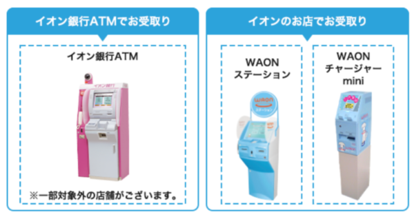 マイナポイント受け取り　WAON